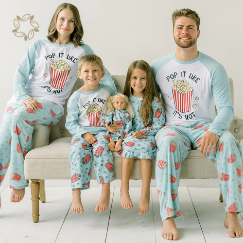 Organic bamboo holidays matching family pajamas sustainable matching family pajamas eco friendly family pajamas