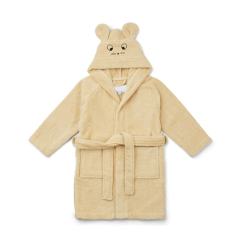 Sustainable bath robe child Organic cotton terry bathrobe kids towelling robe Cover-Up Baby Robe baby hooded bath