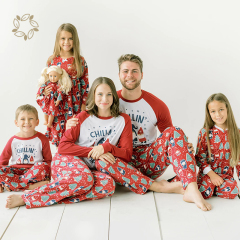 Organic bamboo holidays matching family pajamas sustainable matching family pajamas eco friendly family pajamas