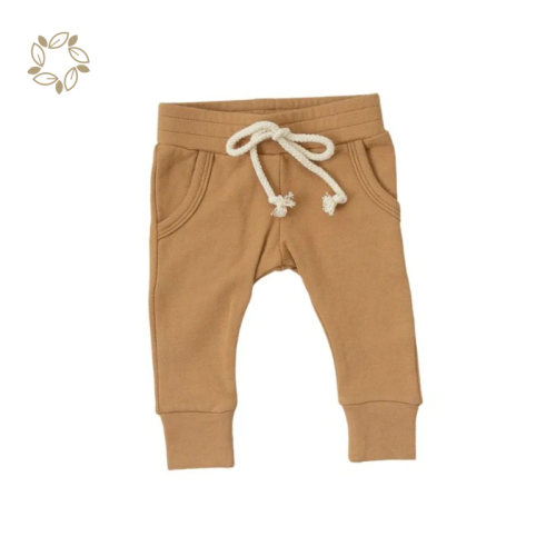 Organic bamboo cotton terry Joggers for baby sustainable french terry Joggers eco friendly baby pants baby harem pants