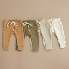 Organic bamboo cotton terry Joggers for baby sustainable french terry Joggers eco friendly baby pants baby harem pants