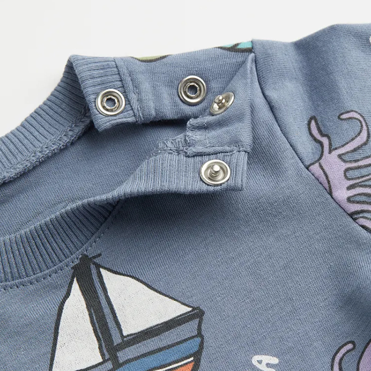Children tee and shorts organic baby clothes organic cotton Baby Tops and Pants Suit Kid boys shorts set