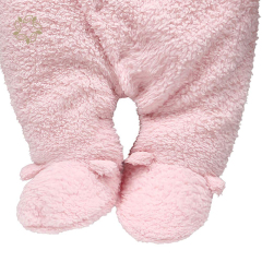 Sustainable lambs wool baby clothes romper eco friendly baby hoodie romper Organic Cotton Blend fleece baby winter clothes