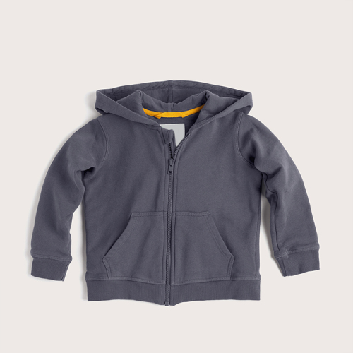 Organic kids hoodies Custom Knitted baby sweatshirt Hooded rganic cotton Kids cardigan with hoodie