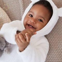 Newborn Toddler Baby Winter Fleece Jumpsuit Solid Cute Ear Hooded Romper baby winter romper eco friendly baby hoodie romper