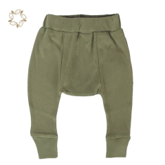 Sustainable newborn broek pants organic cotton baby Harem Pants eco friendly toddler Harem trousers baby broek