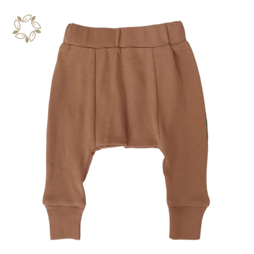 Sustainable newborn broek pants organic cotton baby Harem Pants eco friendly toddler Harem trousers baby broek