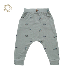 Organic bamboo baby broek eco friendly newborn broek trousers sustainable baby Harem Pants baby broek newborn pants