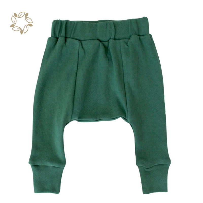 Sustainable newborn broek pants organic cotton baby Harem Pants eco friendly toddler Harem trousers baby broek