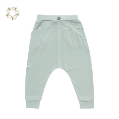 Organic bamboo baby broek eco friendly newborn broek trousers sustainable baby Harem Pants baby broek newborn pants