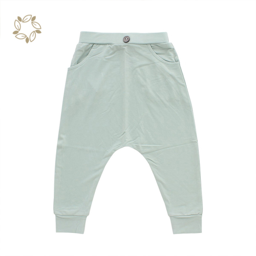 Organic bamboo baby broek eco friendly newborn broek trousers sustainable baby Harem Pants baby broek newborn pants