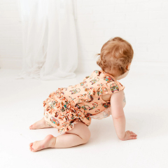 Sleeveless bubble jumpsuit summer baby romper Eco-friendly bamboo Infants onesie organic baby clothes