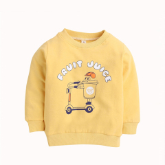 Boys Printed Sweatshirt Organic cotton children crewneck pullover eco friendly kids sweatshirt Sustainable kid top