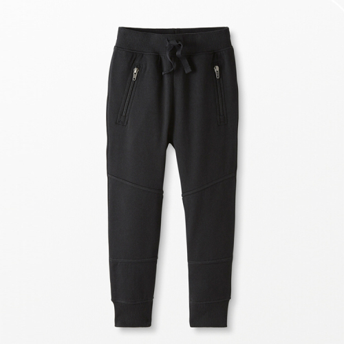 GOTS cotton terry kids Sweatpants Children Jogger pants with zip pockets baby boys' bottoms Kids Fleece sweat pants