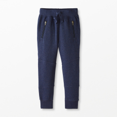 GOTS cotton terry kids Sweatpants Children Jogger pants with zip pockets baby boys' bottoms Kids Fleece sweat pants
