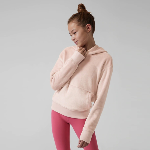 Custom towelling kid hoodie GOTS cotton terry Child hooded Sweatshirt children sweatshirt Hooded with pocket