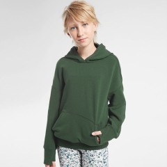 organic cotton baby tracksuits sustainable kids hoodies girls baby hoodie with pocket Eco friendly Children sweatshirt Hooded
