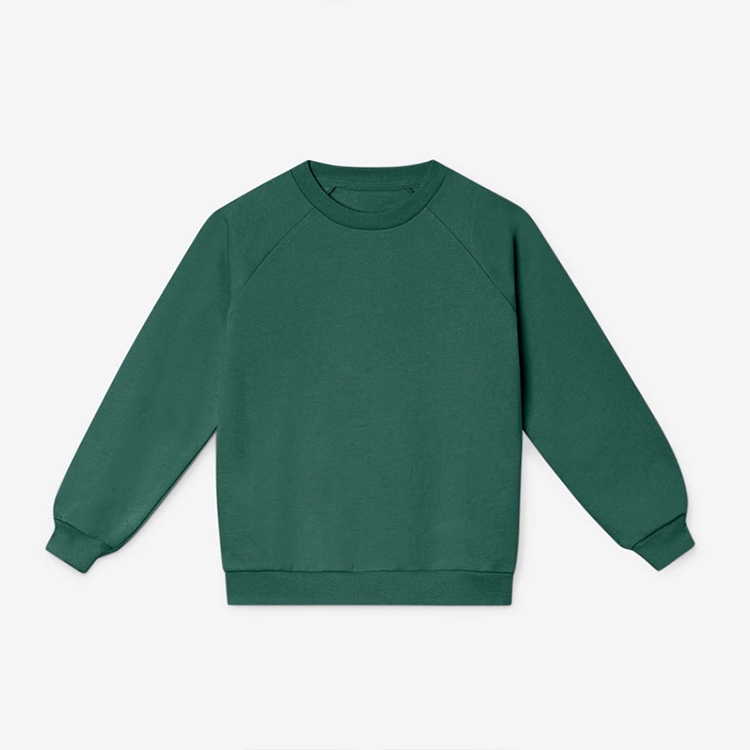 solid color children sweatshirt Organic cotton children crewneck sweatshirts Sustainable kids pullover