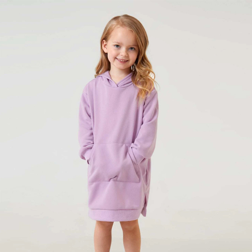 Kids custom hoodies Kids Girls Kangaroo Pocket M-split Hem Sweatshirt children sweatshirt Hooded with pocket