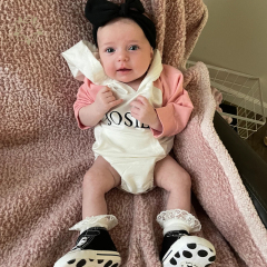 Organic cotton baby personalized sweatshirt onesie romper eco friendly infant hoodie romper sustainable baby pullover sleepsuit