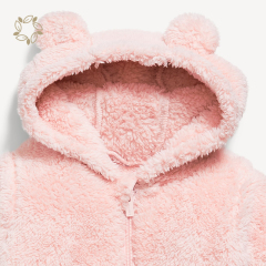 Newborn Baby Jumpsuit Hooded Fleece Rompers Long Sleeve Onesie Outwear Outfits fleece baby romper infant jumpsuit