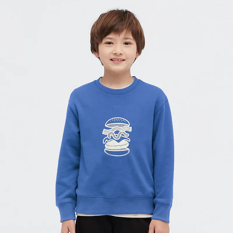 OEM print kids pullover Organic cotton terry children sweatshirt Eco friendly sweatshirts Eco-friendly kid top