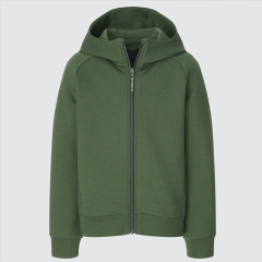 Children' Full Zip Hoodie Eco-friendly Kids cardigan with hoodie Organic cotton Hooded Sweatshirt Jacket