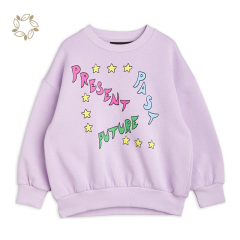 100% organic cotton crewneck sustainable fernch terry baby sweatshirt eco friendly toddler pullover crewneck