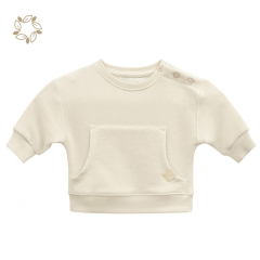 100% organic terry sweatshirt for baby sustainable toddler crewneck jumper eco friendly crew sweatshirt toddler