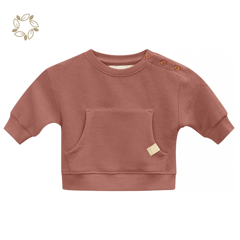 100% organic terry sweatshirt for baby sustainable toddler crewneck jumper eco friendly crew sweatshirt toddler