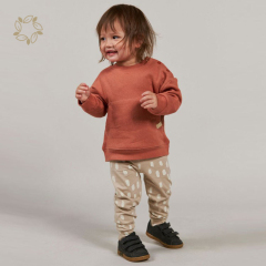 100% organic terry sweatshirt for baby sustainable toddler crewneck jumper eco friendly crew sweatshirt toddler