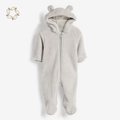 100% polyester baby lambswool Jumpsuit eco friendly newborn winter romper sustainable infant wool romper