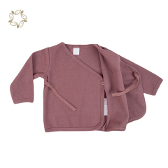 Organic cotton Baby long sleeve top eco friendly Topper Nomad Rib sustainable rib baby clothes newborn rib clothes top