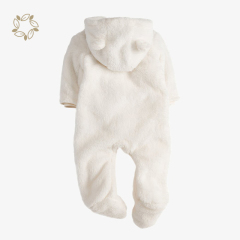100% polyester baby lambswool Jumpsuit eco friendly newborn winter romper sustainable infant wool romper