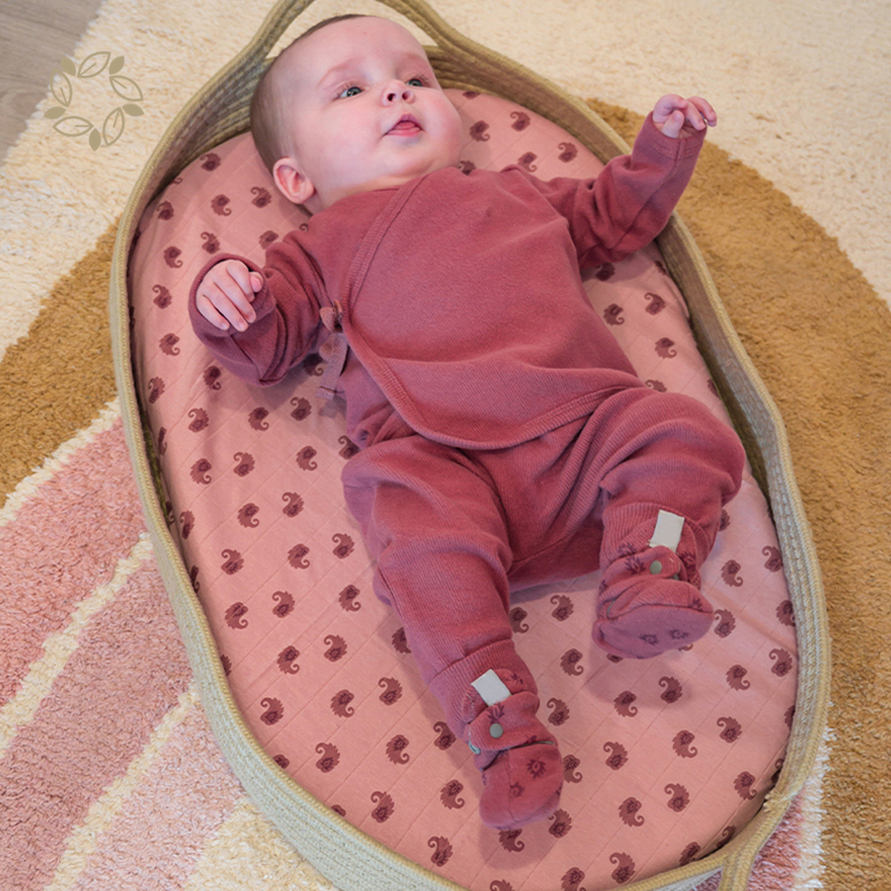 Organic cotton Baby long sleeve top eco friendly Topper Nomad Rib sustainable rib baby clothes newborn rib clothes top