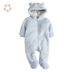 Newborn winter romper sustainable baby lambswool Jumpsuit 100% polyester infant wool romper eco friendly babi jumpsuit