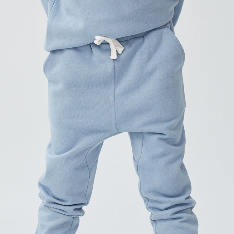 Organic cotton fleece two piece set Long Sleeve sweatshirt and sweatpants set Eco-friendly kids boy sportswear