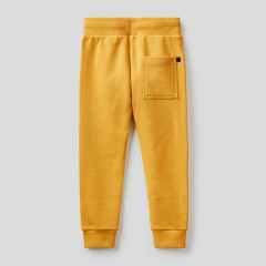 Children sporty sweatpants solid color children Jogger Organic Cotton baby sweat pants Sustainable baby boys' bottoms