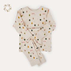 organic cotton pajamas unisex kids sustainable children's pajamas wholesale eco friendly children pajamas