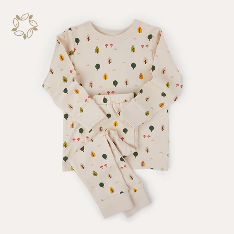 organic cotton pajamas unisex kids sustainable children's pajamas wholesale eco friendly children pajamas