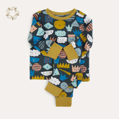 Children bamboo cotton pyjamas sustainable children's pajamas wholesale eco friendly custom kids bamboo pjs
