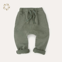 organic cotton baby pants sustainable baby sweatpants eco friendly french terry baby pants