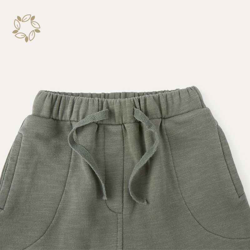 organic cotton baby pants sustainable baby sweatpants eco friendly french terry baby pants