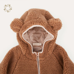 Baby Fleece Suit sustainable baby fleece romper eco friendly winter newborn baby 2 way zipper onesie thermal onesie for toddlers