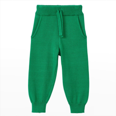 Kid's Organic Cotton Knit Joggers Eco-friendly boys' bottoms Organic Cotton children pants Sustainable joggers with pockets