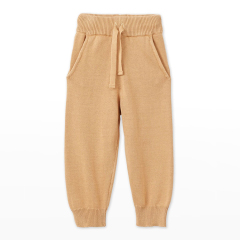 Kid's Organic Cotton Knit Joggers Eco-friendly boys' bottoms Organic Cotton children pants Sustainable joggers with pockets