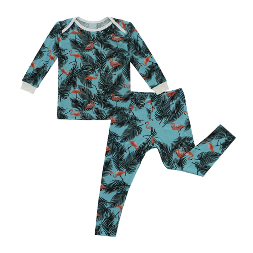 Kids pajamas set children bamboo pyjamas Eco-friendly lounge toddler sets sustainable kid Two-Piece set