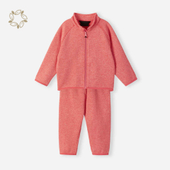 Organic cotton toddler zipped pullover and sweatpants eco friendly toddler 2 piece clothes kids zip sweatshirt and jogger