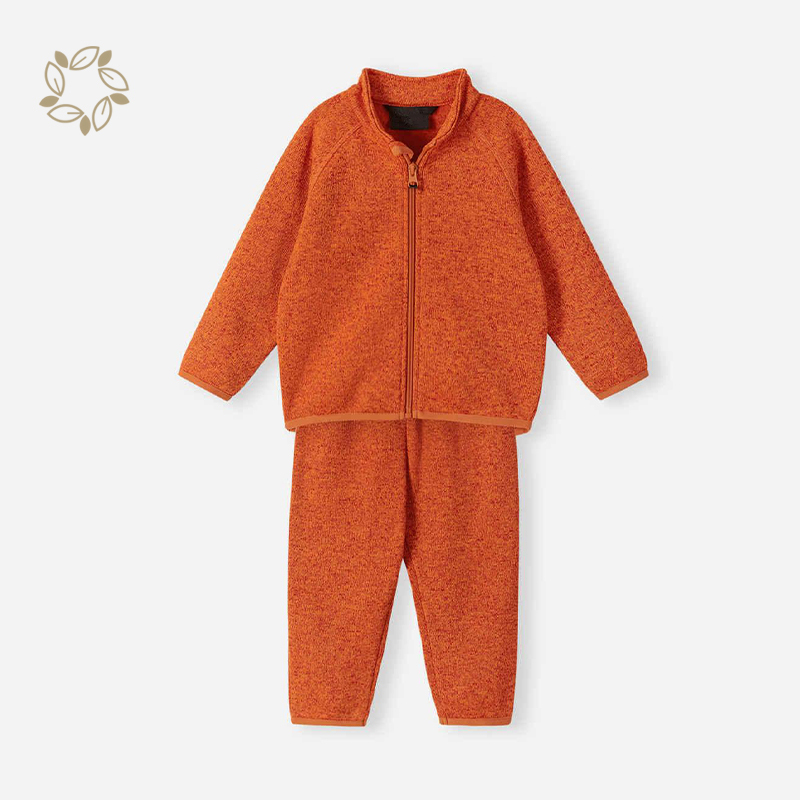 Sustainable fleece sweatshirt and pants organic cotton toddler zipped pullover and sweatpants toddler 2 piece clothes