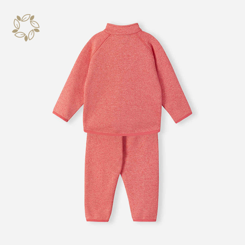 Organic cotton toddler zipped pullover and sweatpants eco friendly toddler 2 piece clothes kids zip sweatshirt and jogger